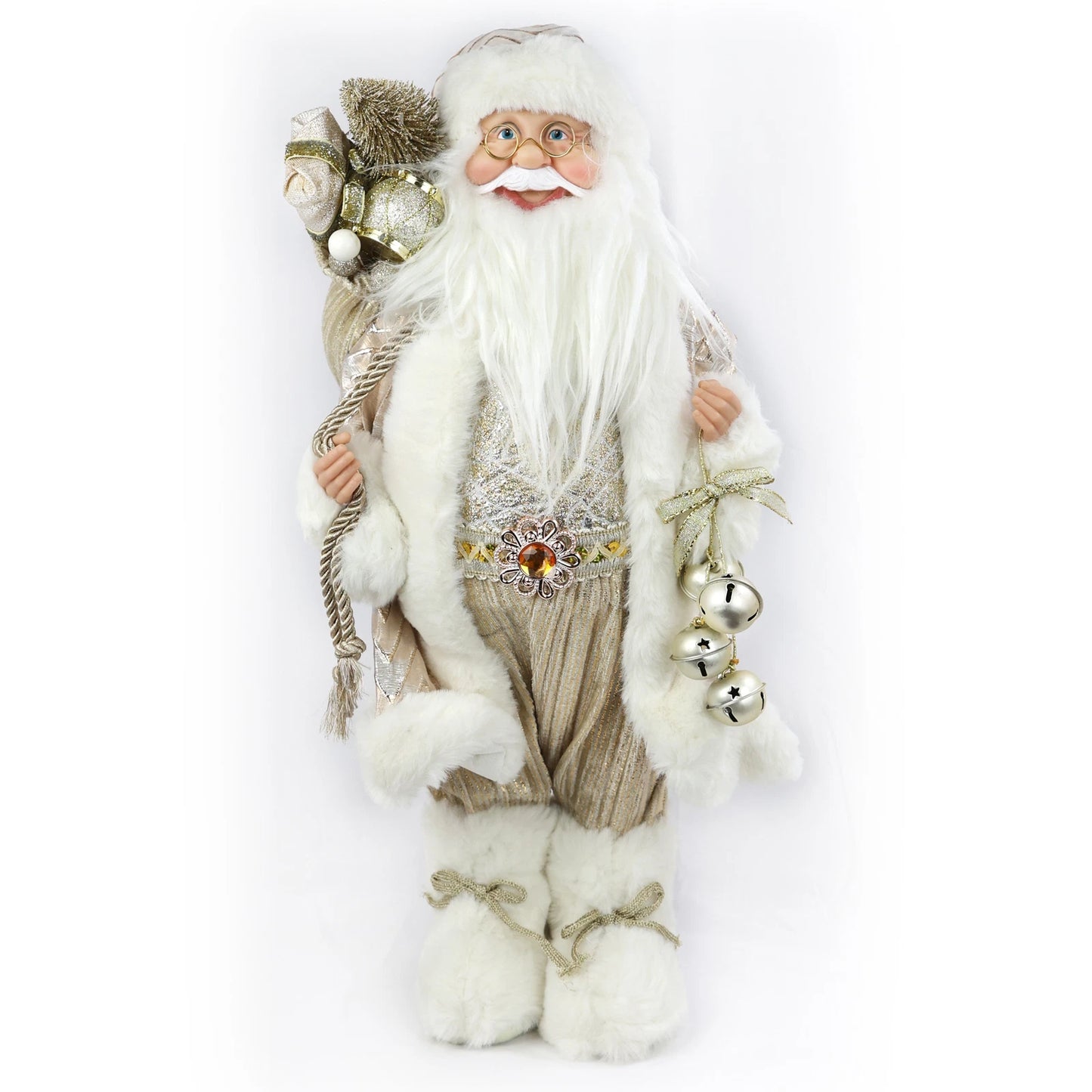 18" Plush Boots Santa Claus ornament