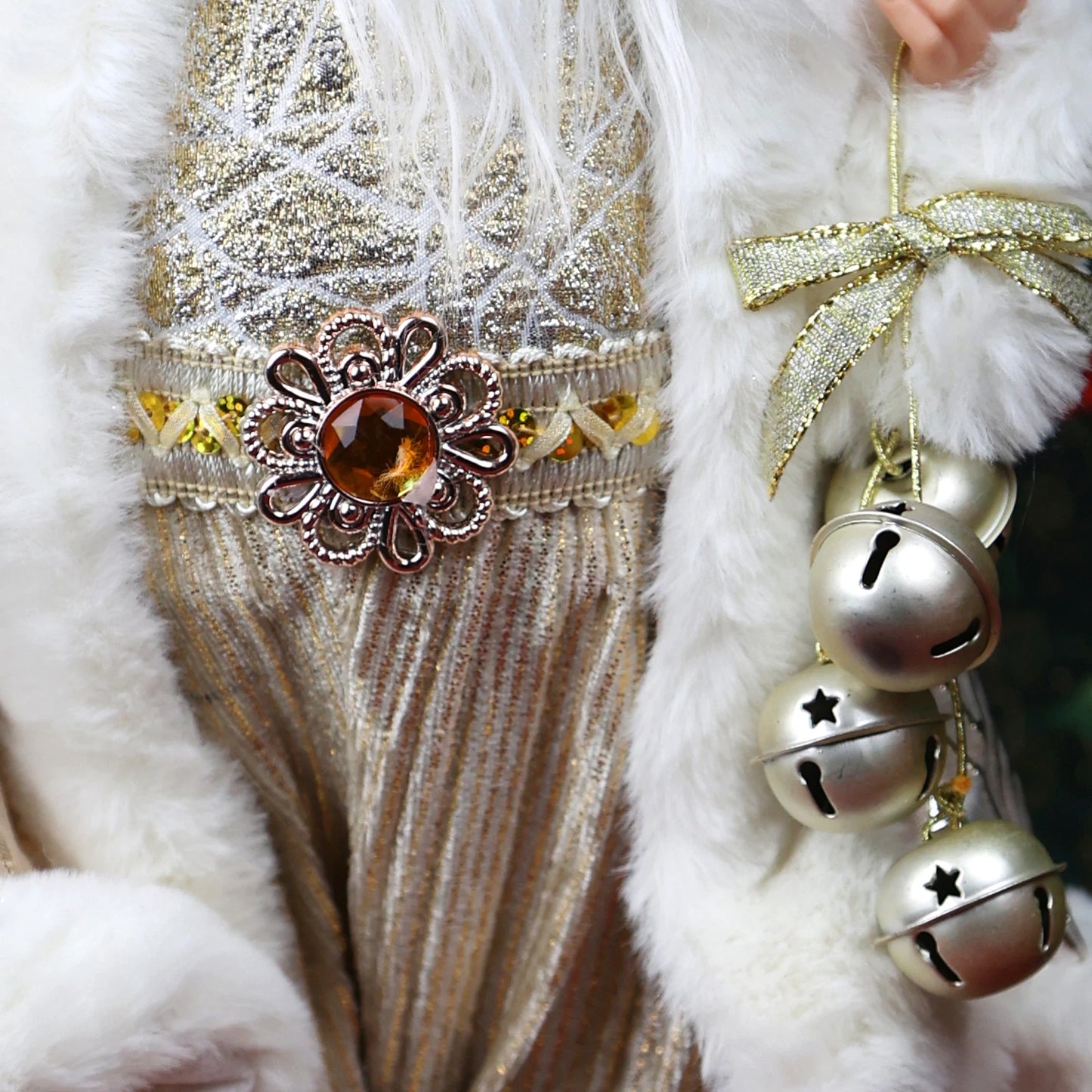 18" Plush Boots Santa Claus ornament