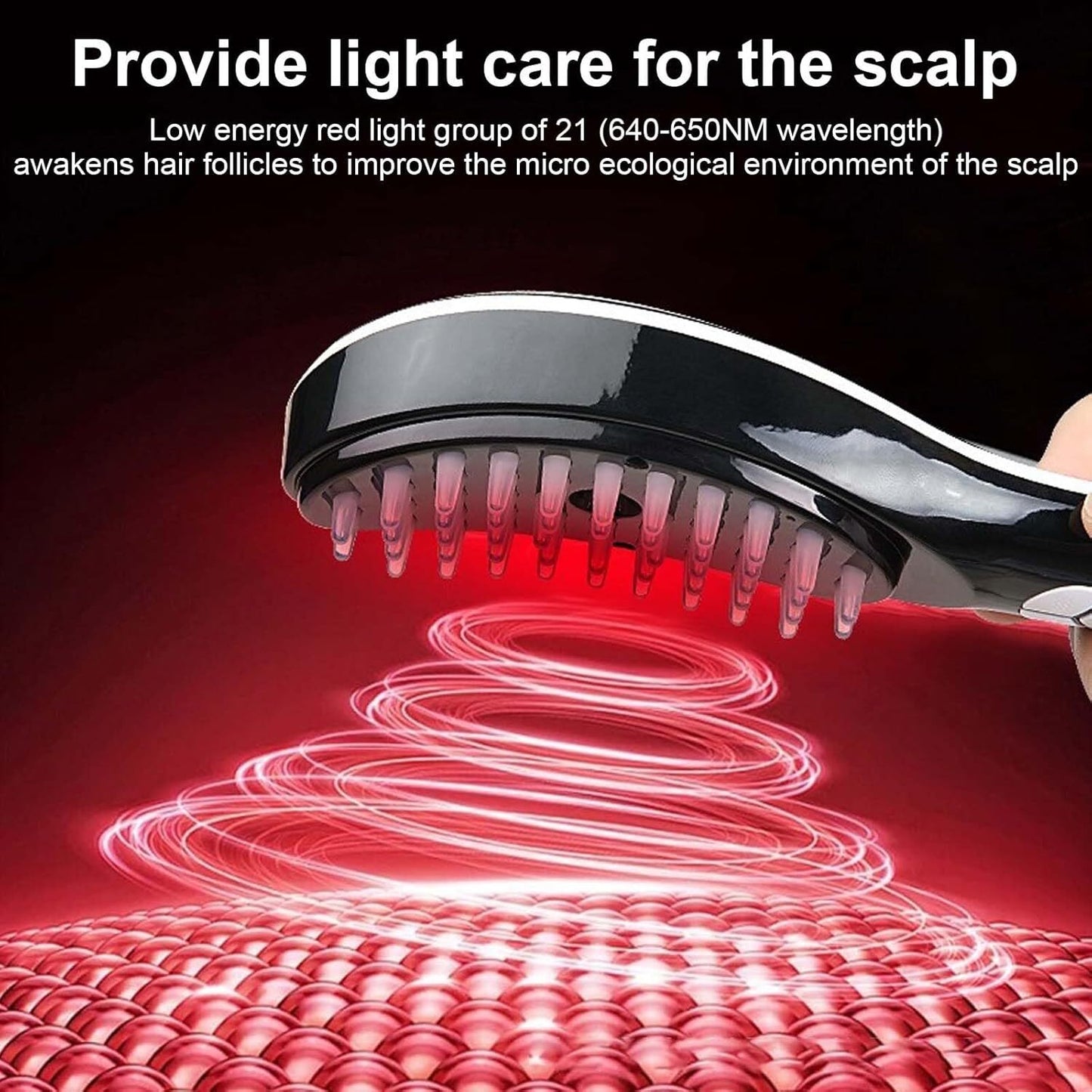 Electric Scalp Massager – Hair Growth Laser Therapy & Vibration Massage Comb
