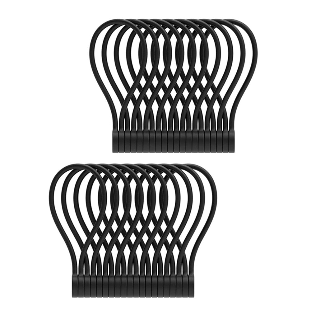 20-Pack Reusable Silicone Magnetic Ties – Versatile Cable Ties for Bundling and Organizing