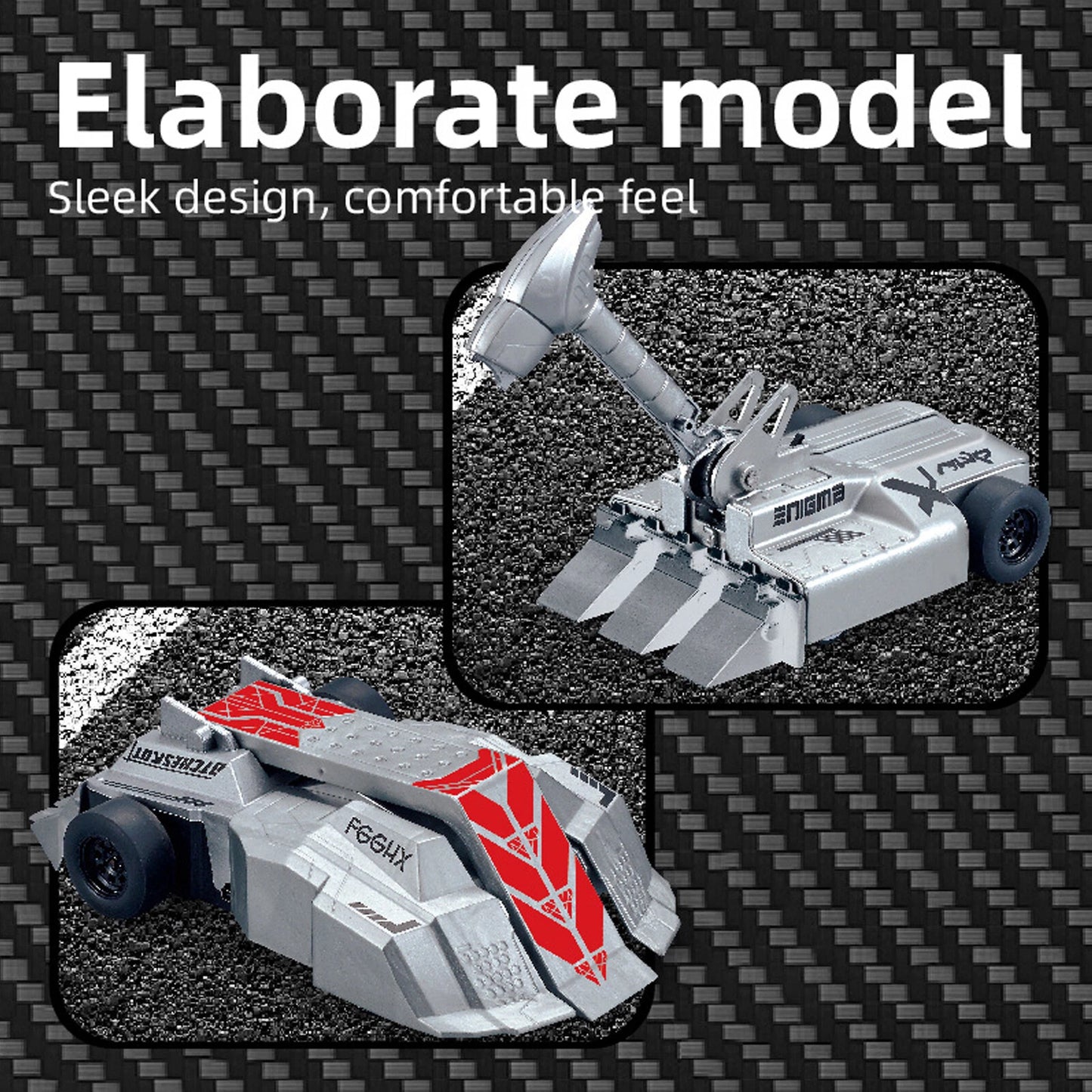 Dual Battle Armored RC Cars – 2.4G Remote Control Parent-Child Combat Set