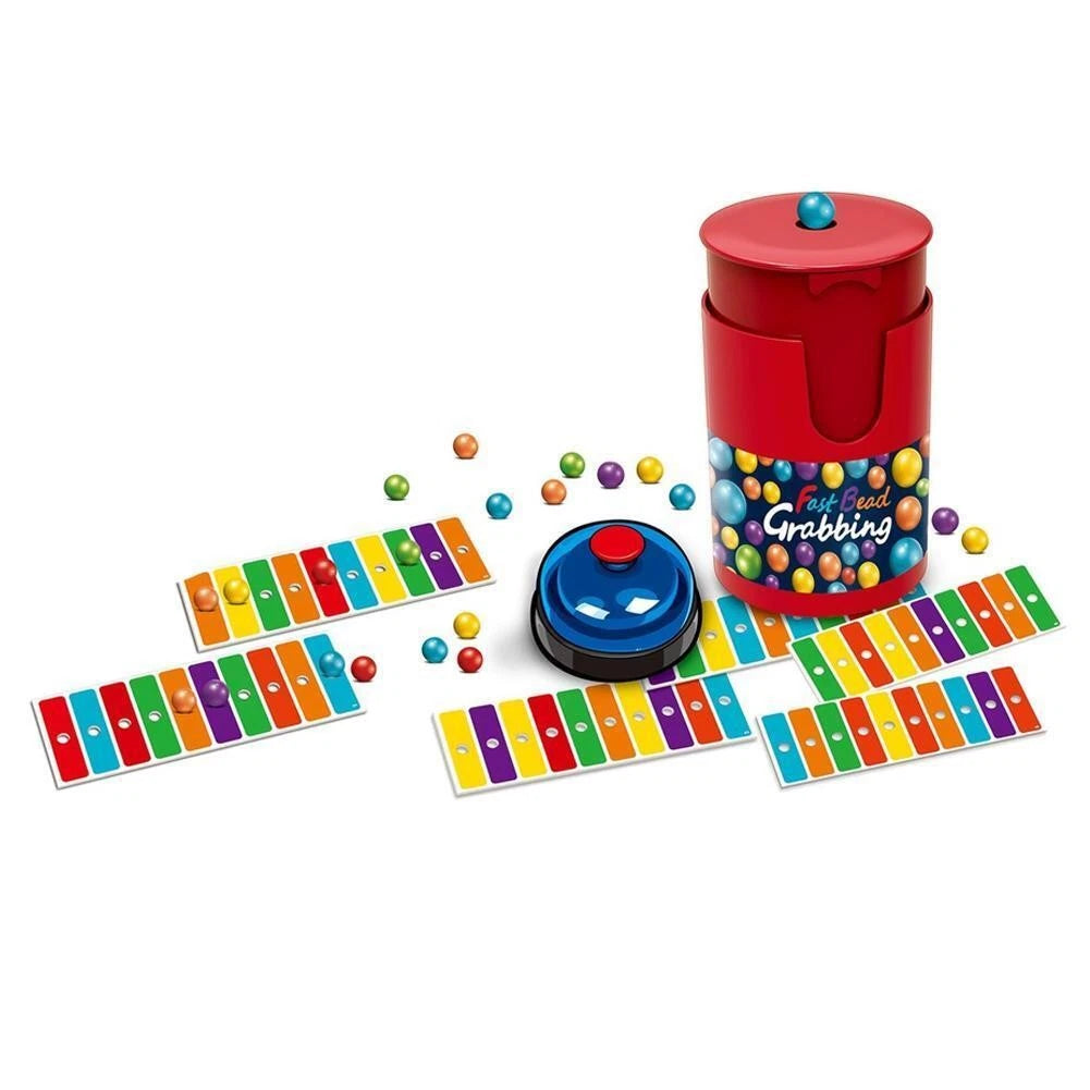 Color Line Bingo Board Game – Fast-Paced Matching Game with Bell for Party & Family Fun