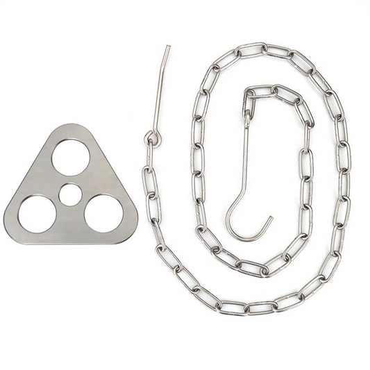 Stainless Steel Tripod Plate | Heavy Duty Fire Pit Cooking and Shelter Support Tool