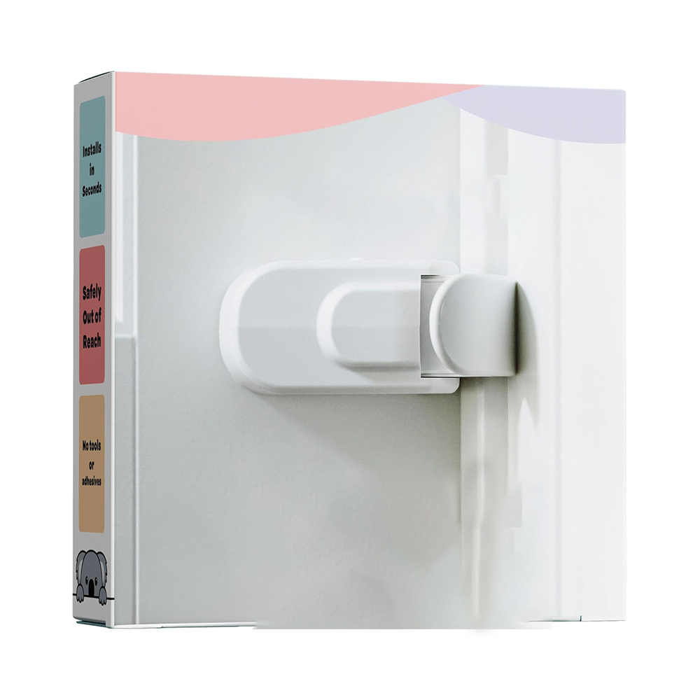Snap-On Childproof Door Lock – No Tools or Adhesives Needed