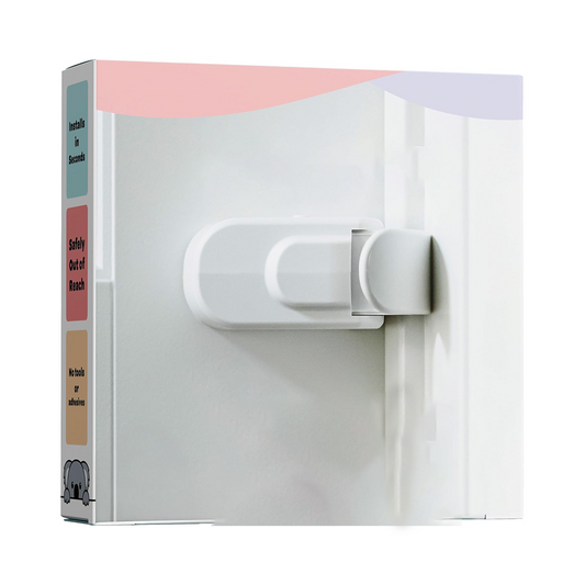 Snap-On Childproof Door Lock – No Tools or Adhesives Needed