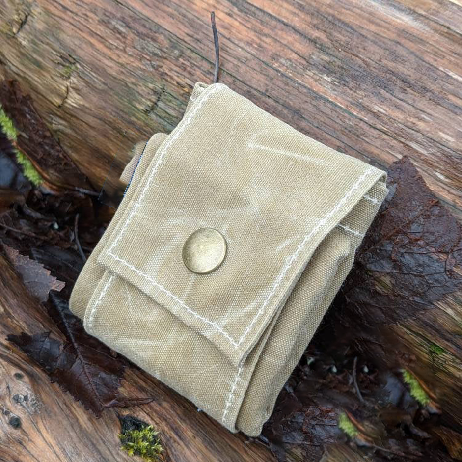 Waxed Canvas Foraging Hip Pouch