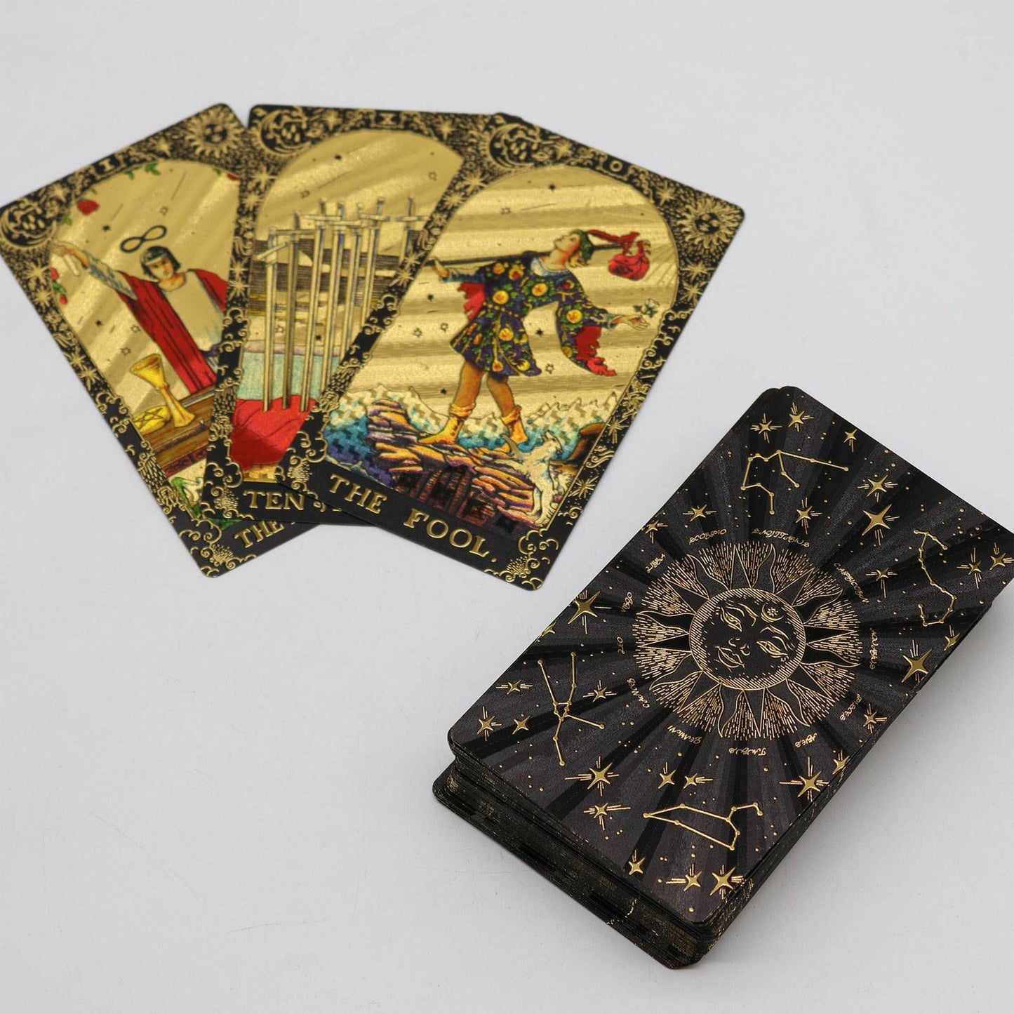 Tarot Cards with Gold Foil & Gift Box – Unlock Mystical Wisdom