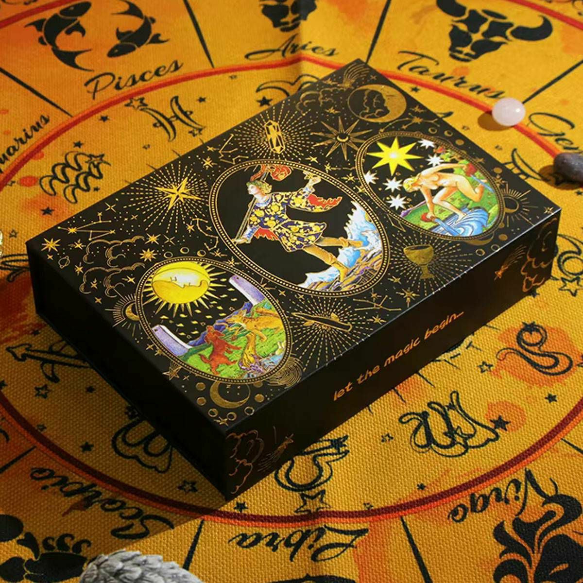 Tarot Cards with Gold Foil & Gift Box – Unlock Mystical Wisdom