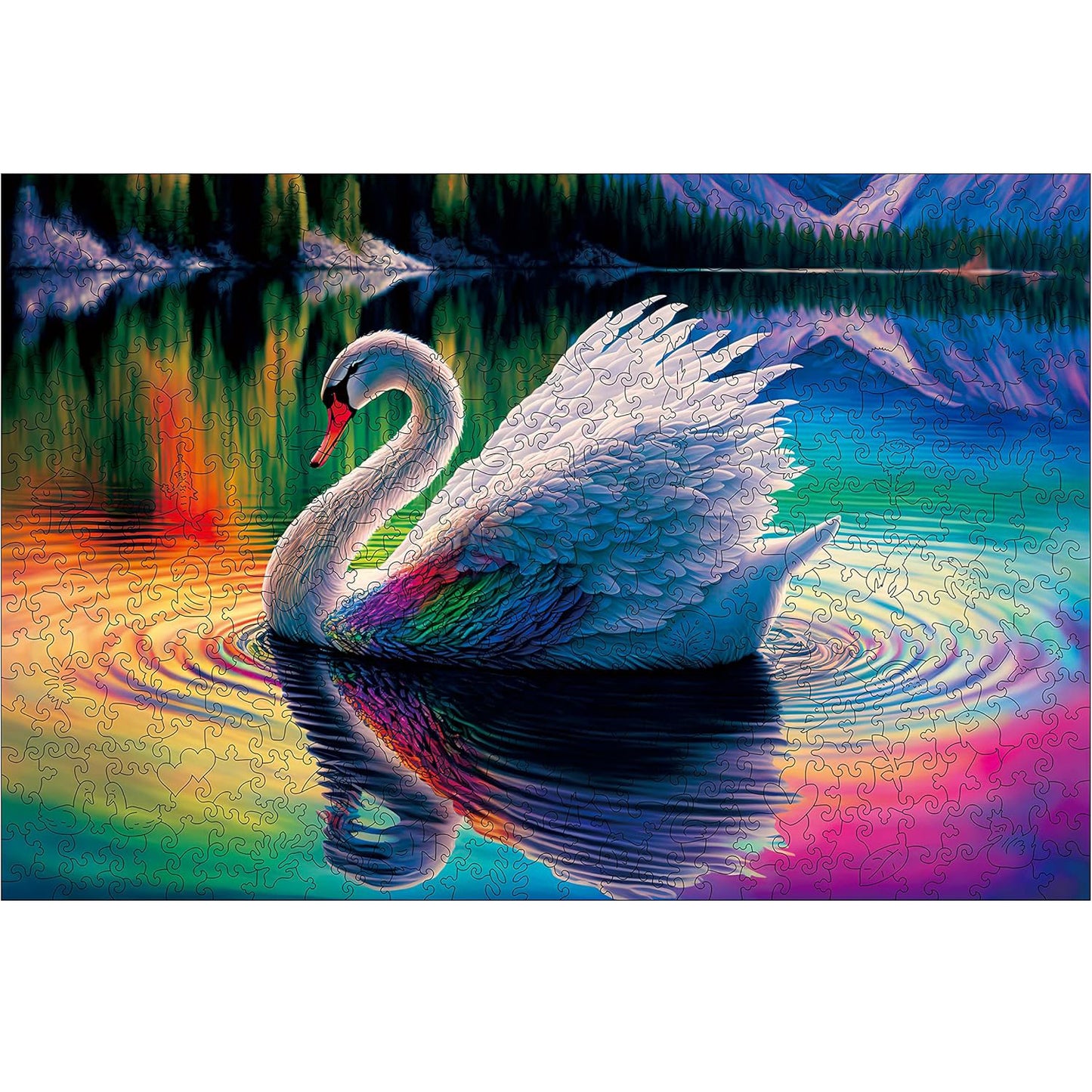 Wooden Jigsaw Puzzle – Sea Turtle Puzzle 300 Pieces | Unique Shape Puzzle