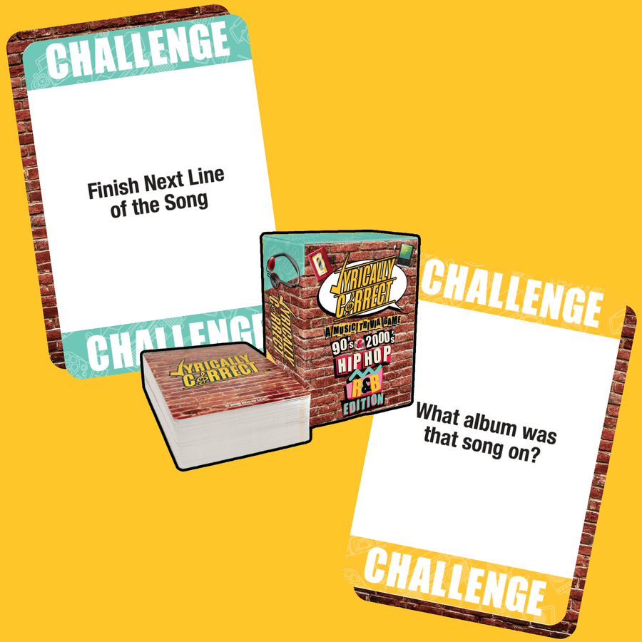 90s & 2000s Hip-Hop & R&B Trivia Edition – Classic Lyrics &Challenge Cards Game