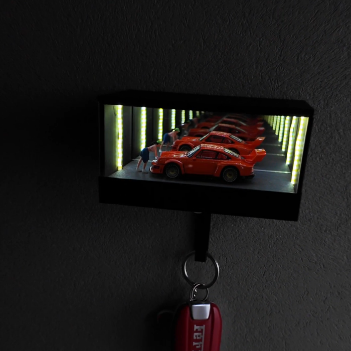 1:64 Scale Model Cars – LED Light Display Case