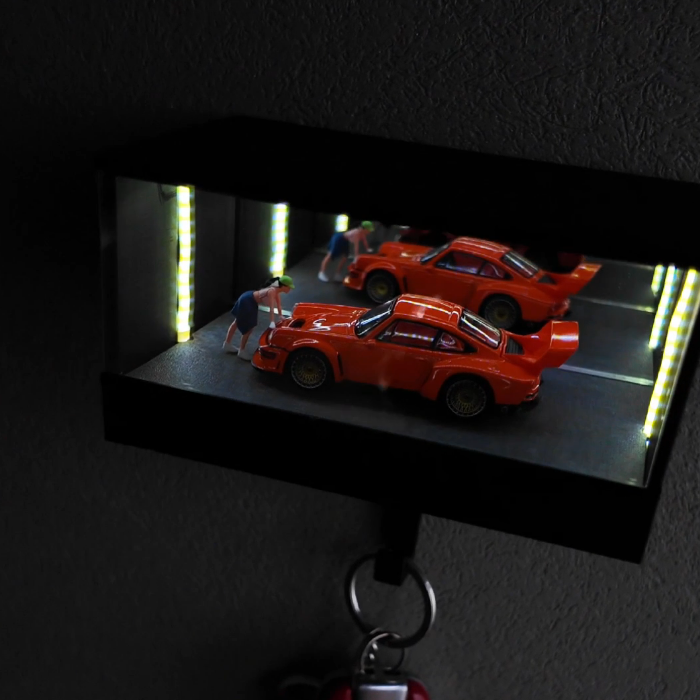 1:64 Scale Model Cars – LED Light Display Case