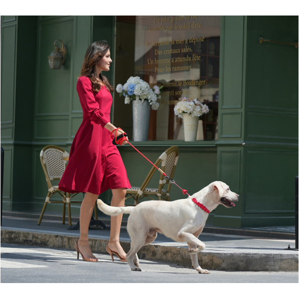 Radial Contraction Mechanism Dog Collar - 360° Even Pressure Distribution, Comfort