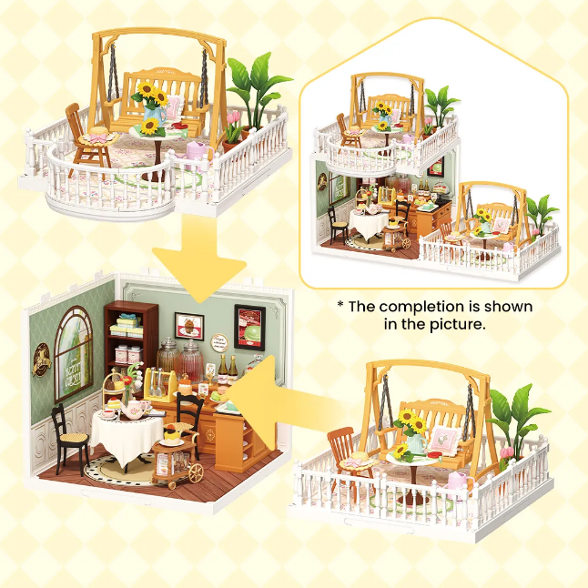 Fun DIY 3D Miniature Assembly Model  for Bedroom and Study