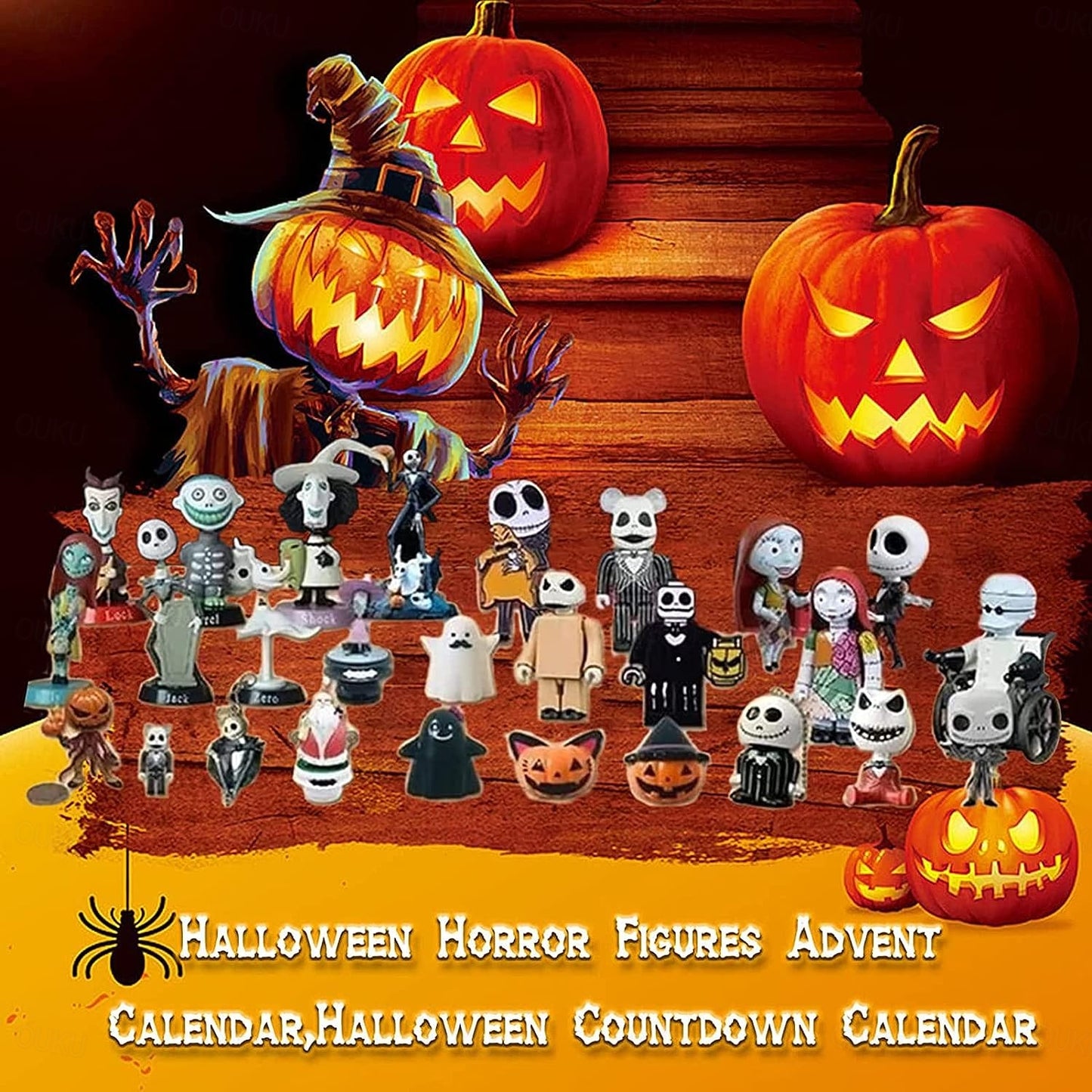 2025 Halloween Horror Movie Advent Calendar – 24 Surprise Toys for Kids